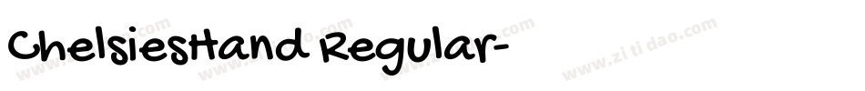ChelsiesHand Regular字体转换